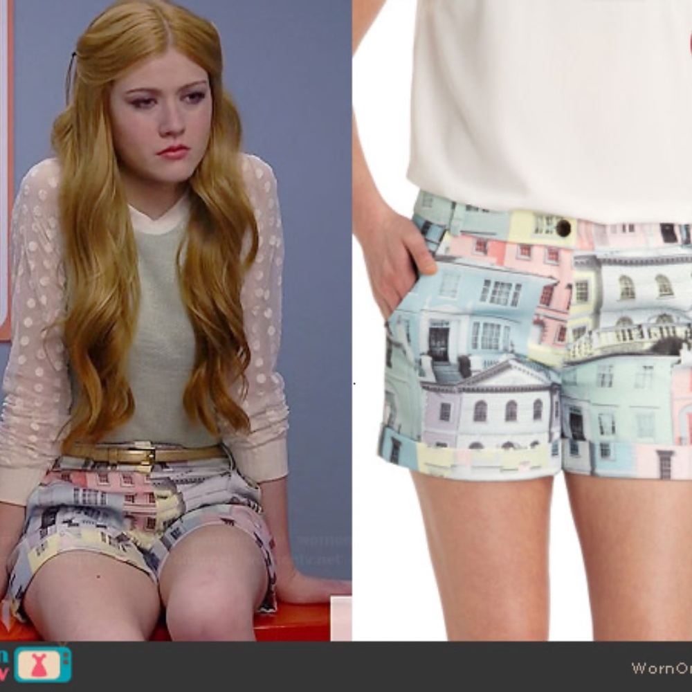 Ted Baker London Pastel Architectural Print Women’s Shorts